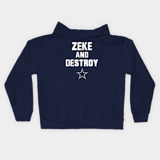 Zeke and Destroy - Ezekiel Elliott #21 - Dallas Cowboys Kids Hoodie